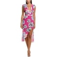 thumbnail image 1 of Milly womens  Nanci Petals In Bloom Ruffle Midi Dress, 12, Pink, 1 of 3