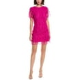 thumbnail image 1 of Milly womens  Rana Feather Mini Dress, 4, Pink, 1 of 3
