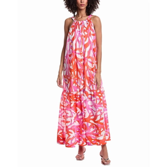 Milly womens  Under The Sea Maxi Dress, m, Pink