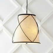 JONATHAN Y Milo 19 3-Light Rustic Farmhouse Iron LED Pendant, Oil Rubbed Bronze