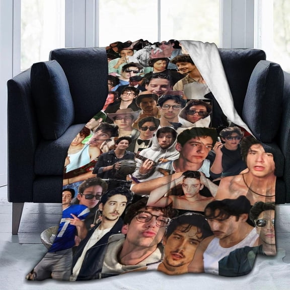 Milo Actor Manheim Blanket Soft Fleece Throw Flannel Blankets for Couch Bedroom Living Room Picnic Camping Novelty Gift 50"x40"