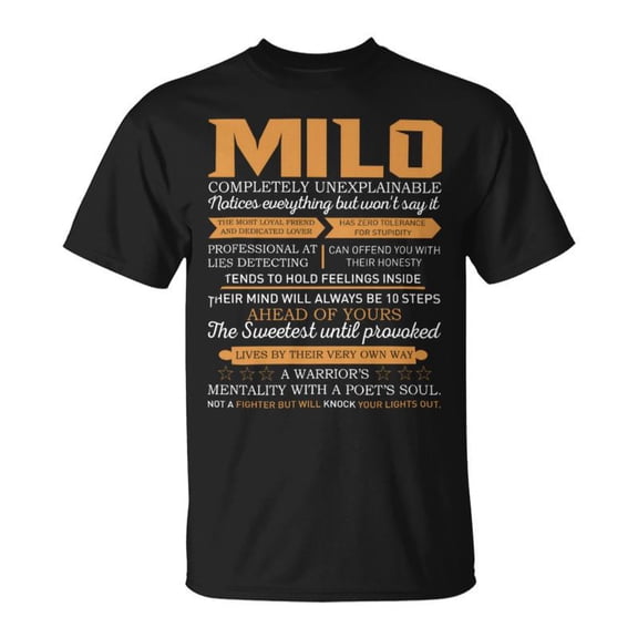 Milo Completely Unexplainable Notices Everything But WonT Say It Name TShirt