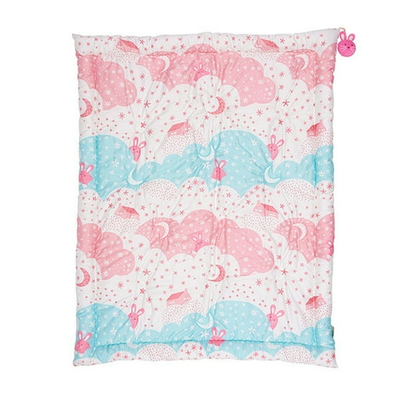 Milo & Gabby Toddler Cotton Quilted Comforter 41"x51", Lola On A Cloud