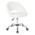 thumbnail image 1 of Milo Height Adjustable Home Office Chair in Durable White Faux Leather, 1 of 6