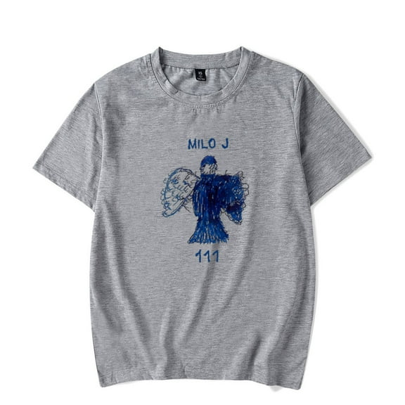 Milo J 111 Album T-shirt Fashion Pullover Unique Crewneck Hip Hop Short Sleeve Tee