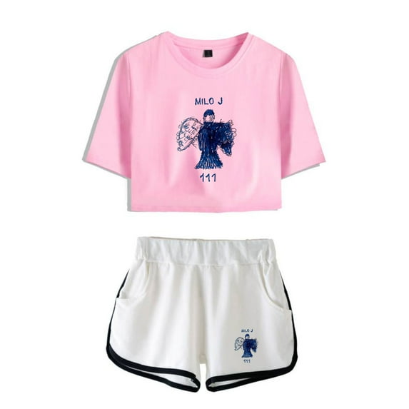 Milo J 111 Album Tshirt&Shorts 2 Piece Set Fashion Short Sleeve&Trousers 2 Piece Suit