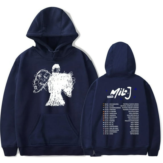 Milo J 2024 Tour Merch Hoodies Popular Graphics Print Unisex Trendy Casual Streetwear Sweatshirt