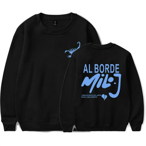 Milo J Al Borde Crewneck Hip Hop Sweatshirt Fashion Printed Tops Men Women Clothes