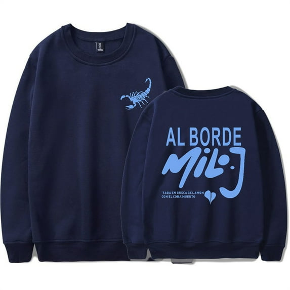 Milo J Al Borde Crewneck Hip Hop Sweatshirt Fashion Printed Tops Men Women Clothes