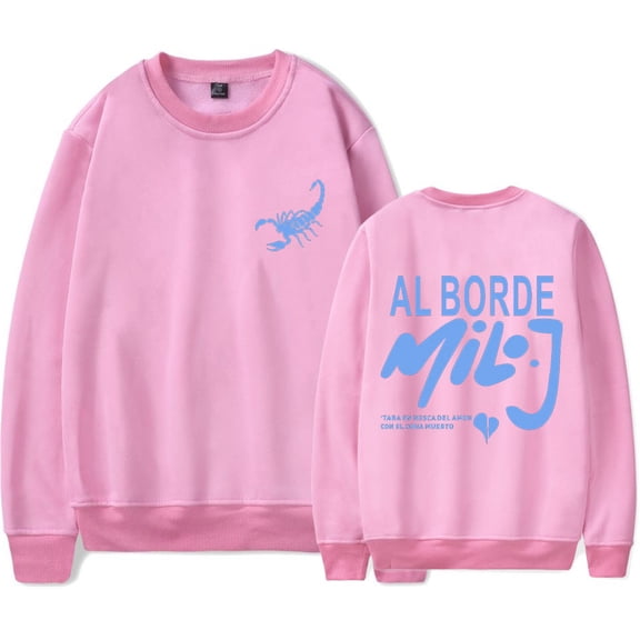 Milo J Al Borde Crewneck Hip Hop Sweatshirt Fashion Printed Tops Men Women Clothes