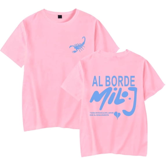 Milo J Al Borde Tshirt Men Women Crewneck Hip Hop Short Sleeve Fashion Pullover
