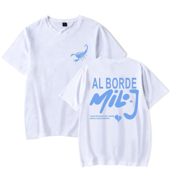 Milo J Al Borde Tshirt Men Women Crewneck Hip Hop Short Sleeve Fashion Pullover
