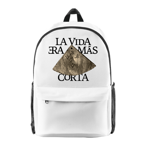 Milo J La Vida Era Mas Corta Backpack Women Men Fashion Shoulders Bag Casual Daypacks Travel Bags