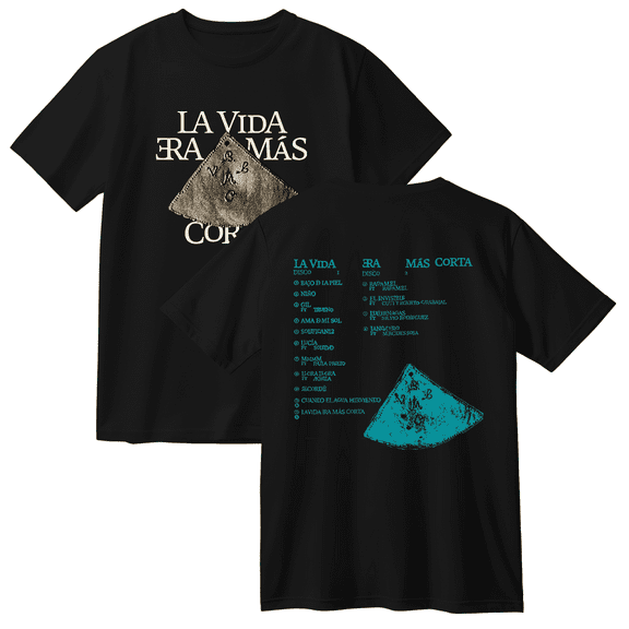 Milo J La Vida Era Mas Corta Cotton T-shirt Women Men Short Sleeve Crewneck Casual Streetwear Tee