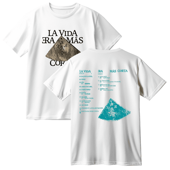 Milo J La Vida Era Mas Corta Cotton T-shirt Women Men Short Sleeve Crewneck Casual Streetwear Tee