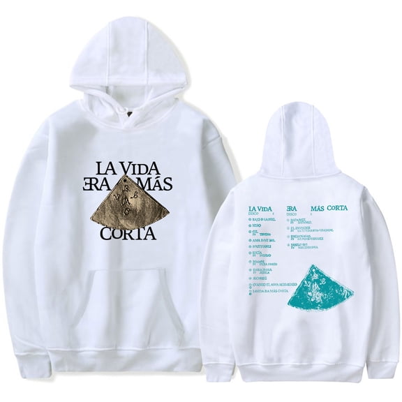 Milo J La Vida Era Mas Corta Hoodie Women Men Long Sleeve Hooded Sweatshirt Casual Pullover Clothes