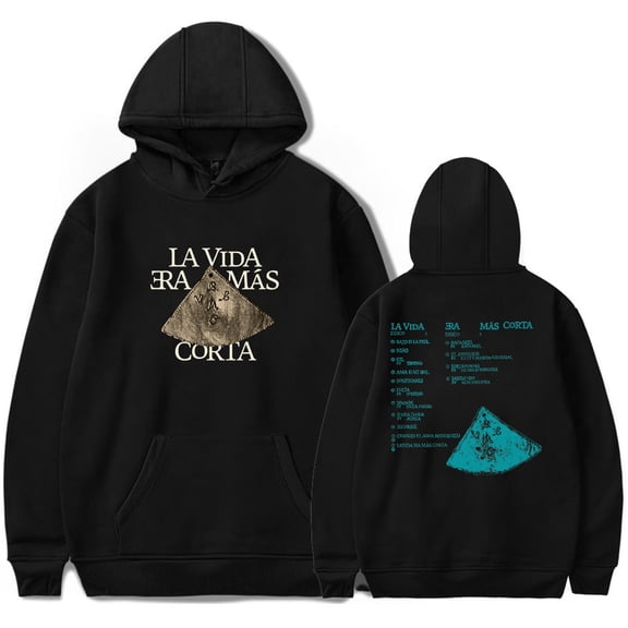 Milo J La Vida Era Mas Corta Hoodie Women Men Long Sleeve Hooded Sweatshirt Casual Pullover Clothes