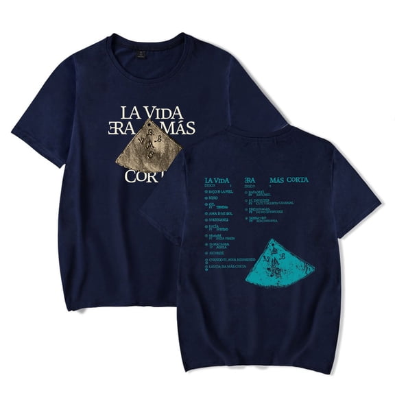 Milo J La Vida Era Mas Corta T-shirt Unisex Crewneck Short Sleeve Casual Fashion Tee