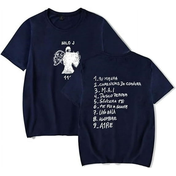 Milo J Merch T-shirt Milo J 111 Album Women Men Casual Crewneck Short Sleeve Tee
