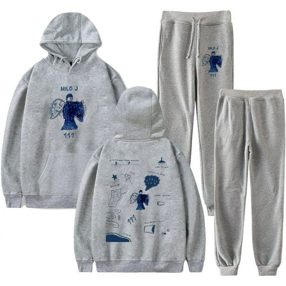 Milo J Singer Hoodies Set 111 Album Merch Print Women Men Fashion Casual Streetwear Sweatshirts