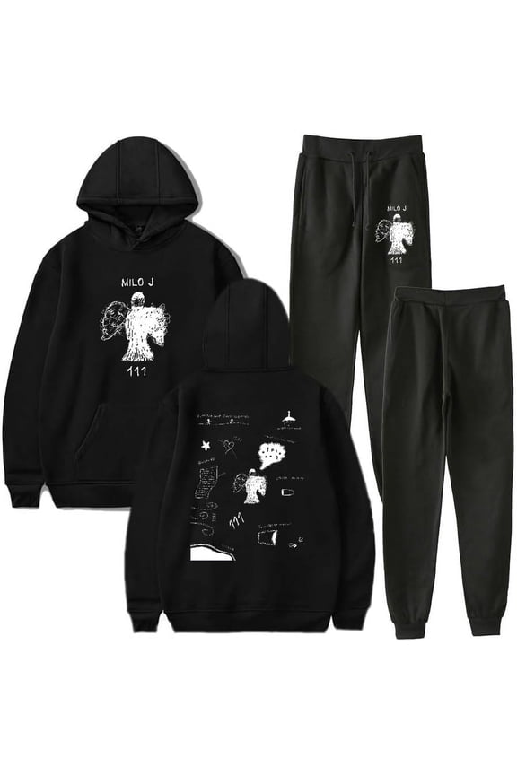 Milo J Singer Hoodies Set 111 Album Merch Print Women Men Fashion Casual Streetwear Sweatshirts