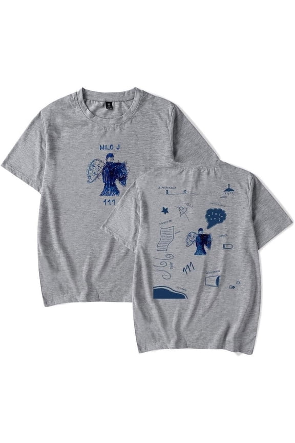 Milo J Singer T-Shirts 111 Album Merch Print Summer Women Men Fashion Casual Short Sleeve Tee