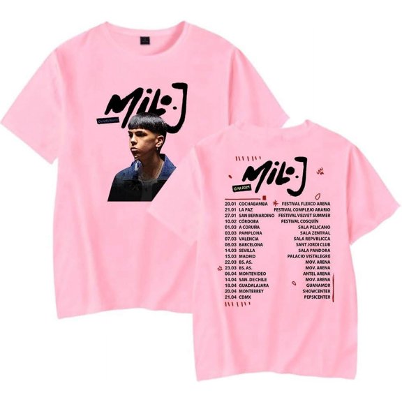 Milo J T-Shirt Gira 2024 Tour Tee Merch Summer Men Women Short Sleeve O-Neck Casual Tshirt Streetwear