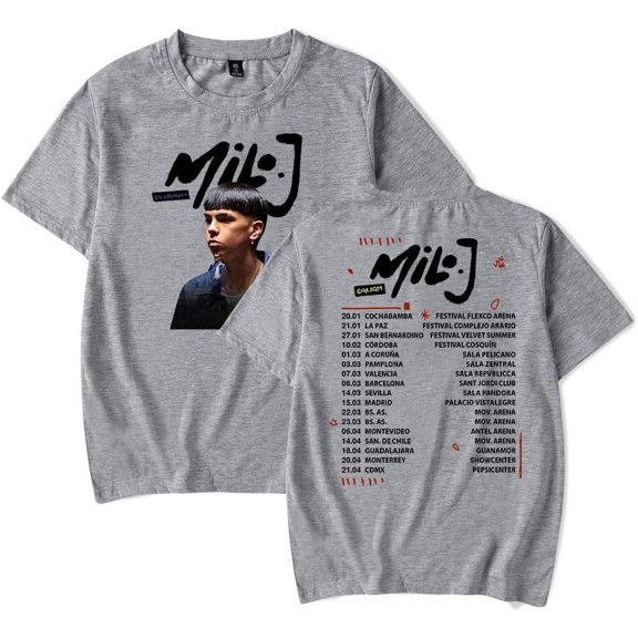 Milo J T-Shirt Gira 2024 Tour Tee Merch Summer Men Women Short Sleeve O-Neck Casual Tshirt Streetwear