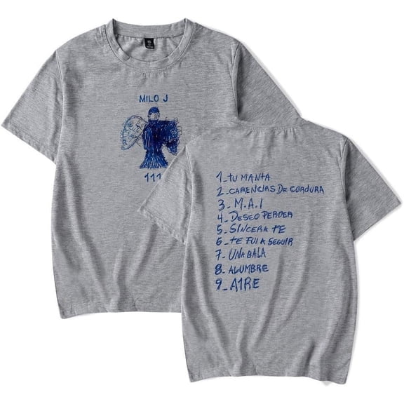 Milo J T-Shirts 111 Album Merch Print Women Men Fashion Casual Singer Short Sleeve Tee Streetwear