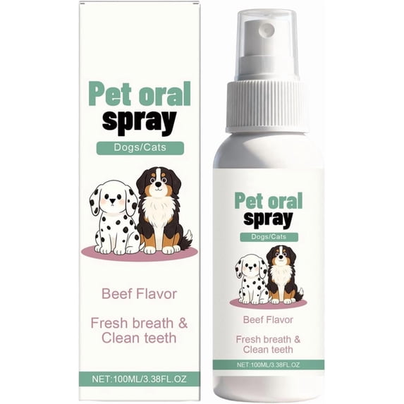 Milo Lab Co Advanced Dental Spray, 3.38 Fl Oz Pet Oral Care Spray for Dogs, Probiotic Breath Spray, Cleans Dog Teeth (1pcs)