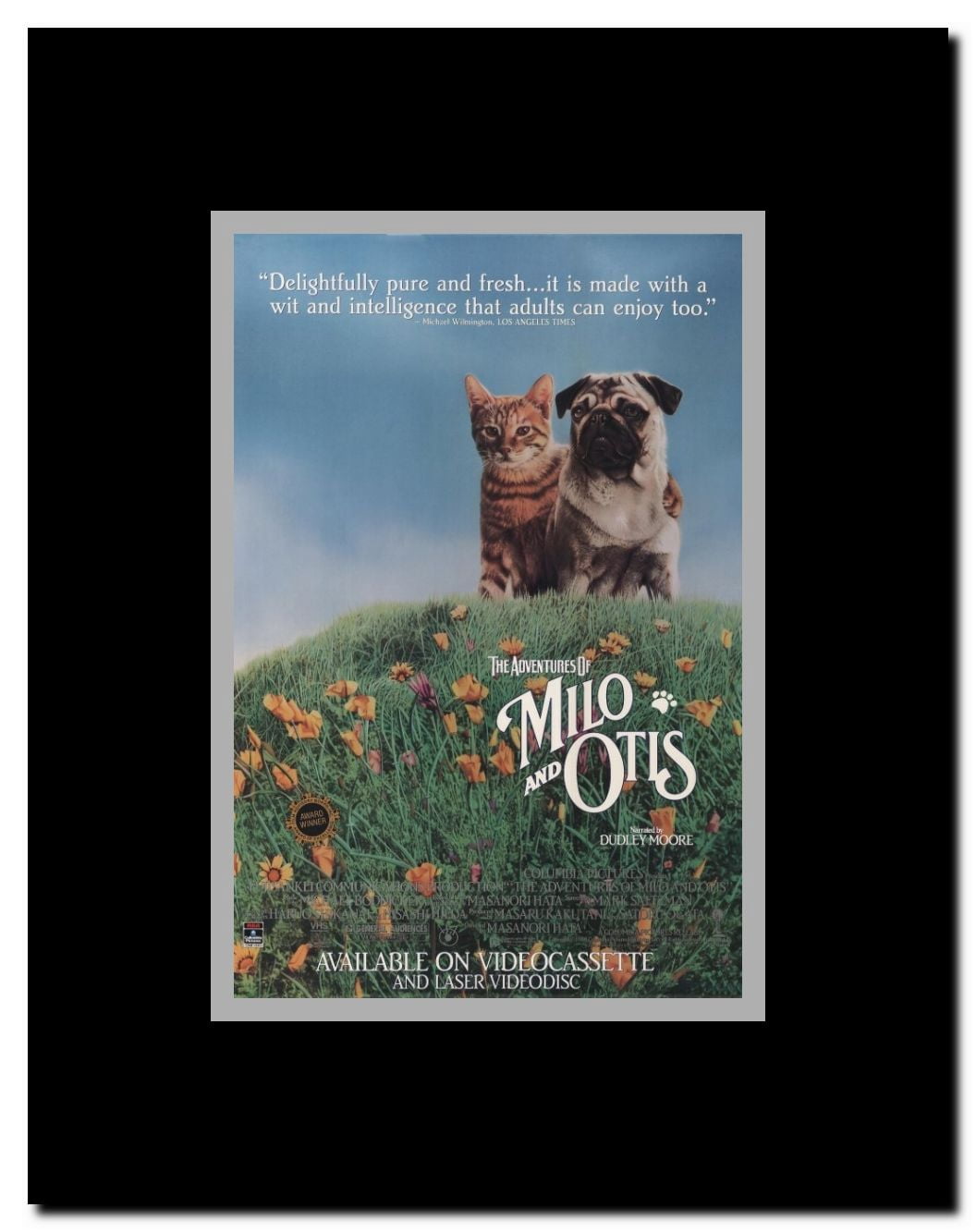 Milo & Otis Framed Movie Poster