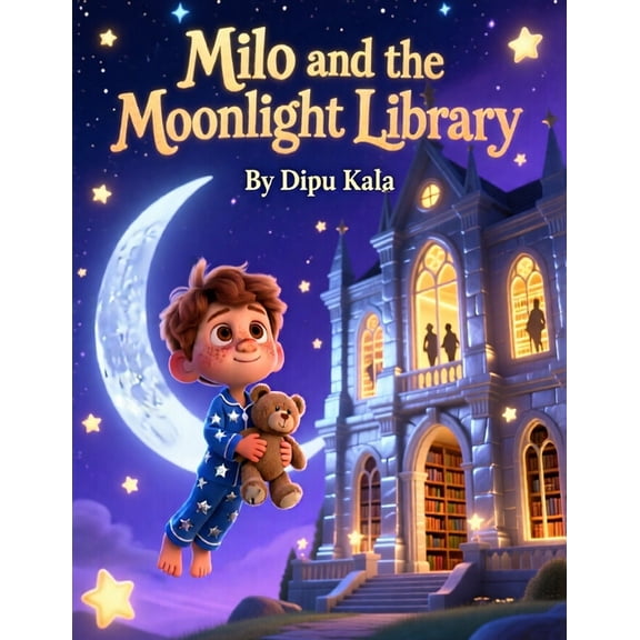 Milo and the Moonlight Library: A Magical Bedtime Adventure About Kindness, Courage, and the Power of Stories, (Paperback)