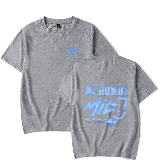 Milo j Alborde song Merch Tshirt Merch pop graphics print Crewneck Unisex Trend Casual Short Sleeve Top