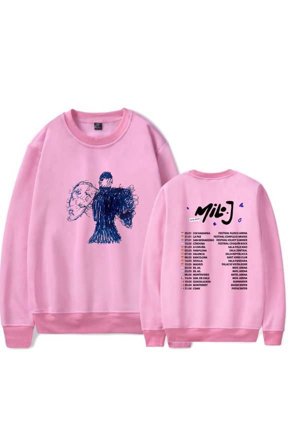 Milo j Alborde song Merch  crew neck sweatshirt  Popular Graphics Print Unisex Trendy Casual Streetwear