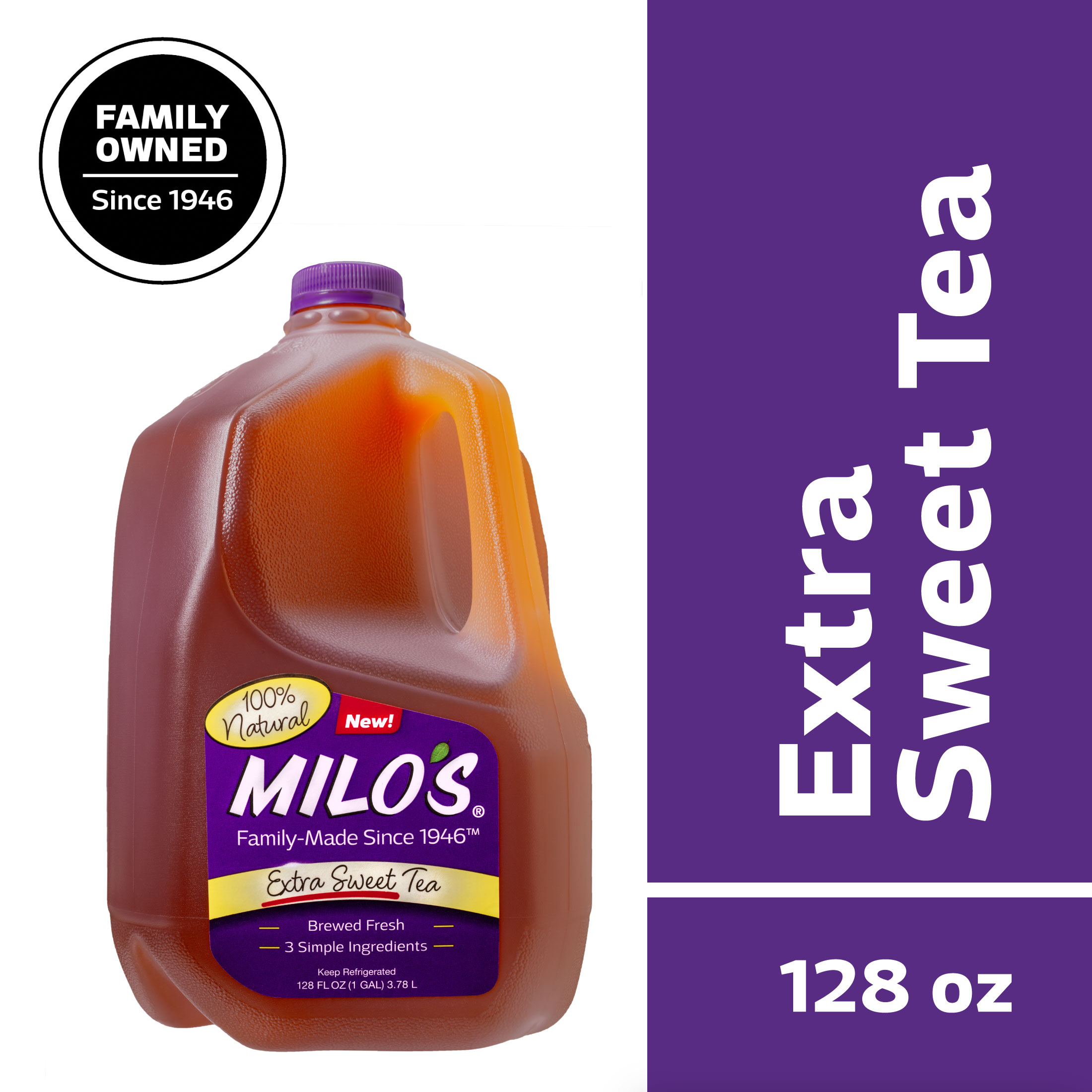 Milo's Famous Sweet Tea, 100 Natural, 128 fluid ounces