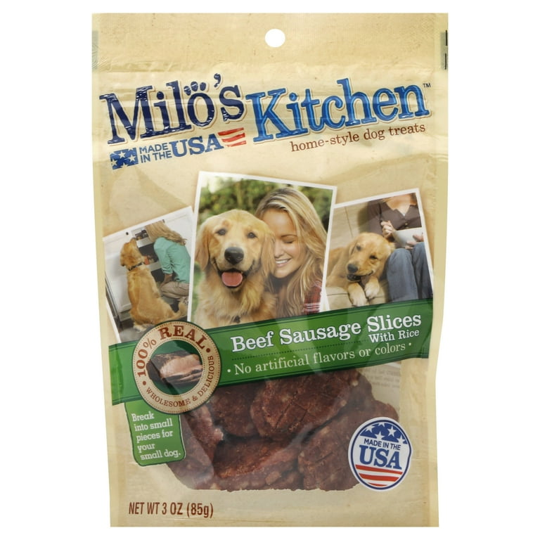 Milo's kitchen beef sausage slices recall hotsell