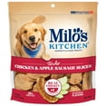 thumbnail image 1 of Milo’s Kitchen Chicken & Apple Sausage Slices Dog Treats, 10 oz Bag, 1 of 11