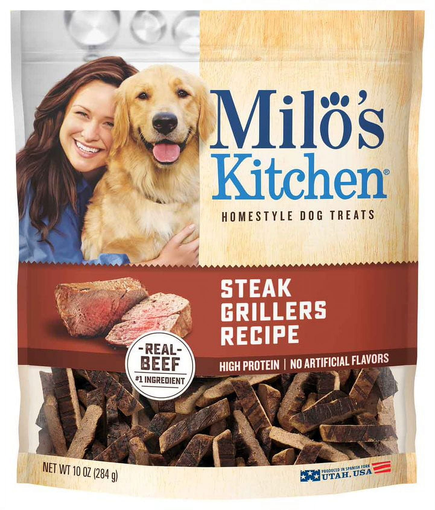 Milo s Kitchen Beef Sausage Slices With Rice Dog Treats 18 Ounce Bag Walmart