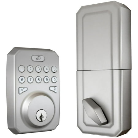MiLocks - MieQ Smart Lock Wi-Fi Replacement Deadbolt with App/Keypad Access - Silver