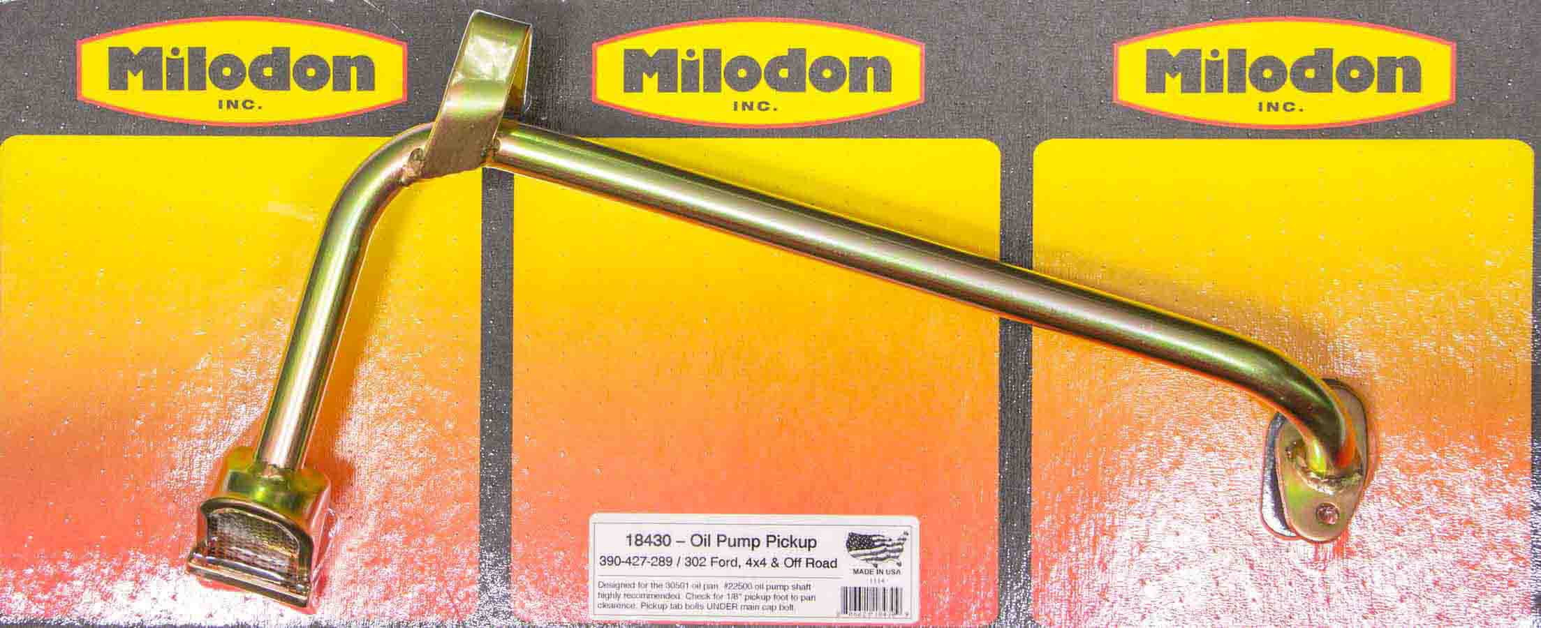 Milodon 18430 MLD18430 OIL PUMP PU SBF OFF ROAD