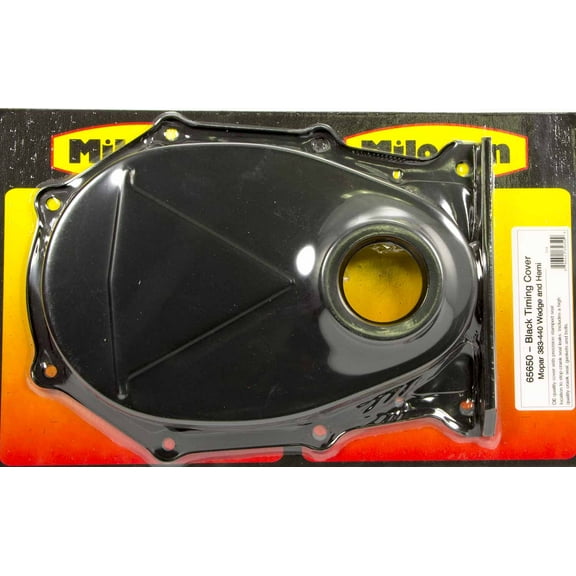 Milodon 65650 MLD65650 BB MOPAR BLACK TIMING COVER