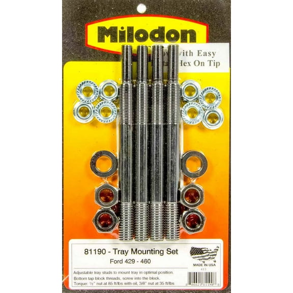 Milodon 81190 MLD81190 TRAY INSTALL KIT BBF
