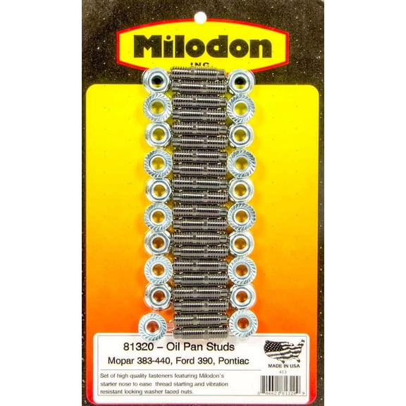 Milodon 81320 MLD81320 OIL PAN STUDS CHRY