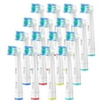 Milos Electric Toothbrush Heads DHF10 for Adults Aged 16+, Pack of 16