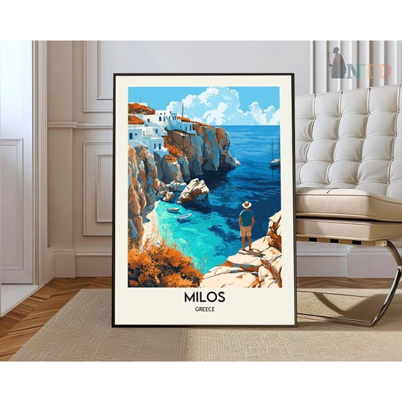 Milos Greece Island Poster Unframed Paper Print