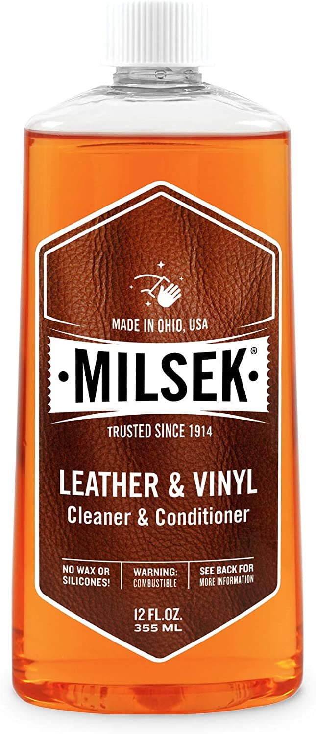 Milsek LC12 Leather and Vinyl Cleaner & Conditioner, 12 Ounce