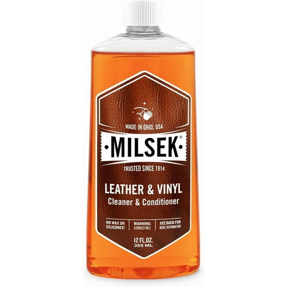 Milsek Leather and Vinyl Cleaner and Conditioner, 12-Ounce