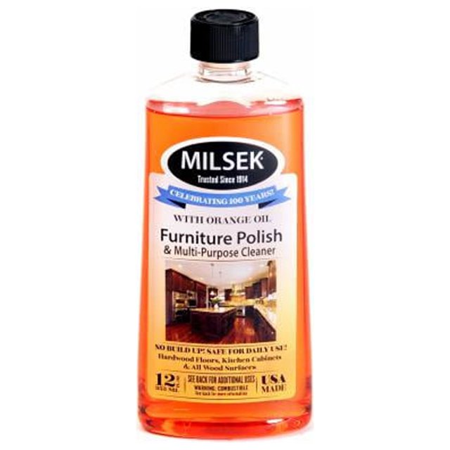 Milsek OR6 Furniture Polish & MultiPurpose Cleaner, Orange Oil, 12oz