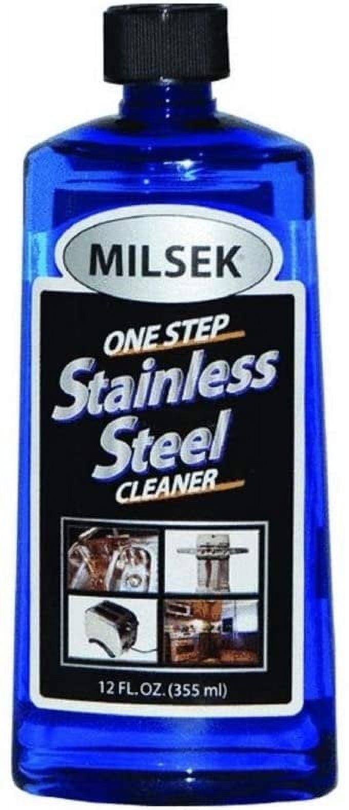 Milsek OneStep Stainless Steel Cleaner, 12 Fl Oz