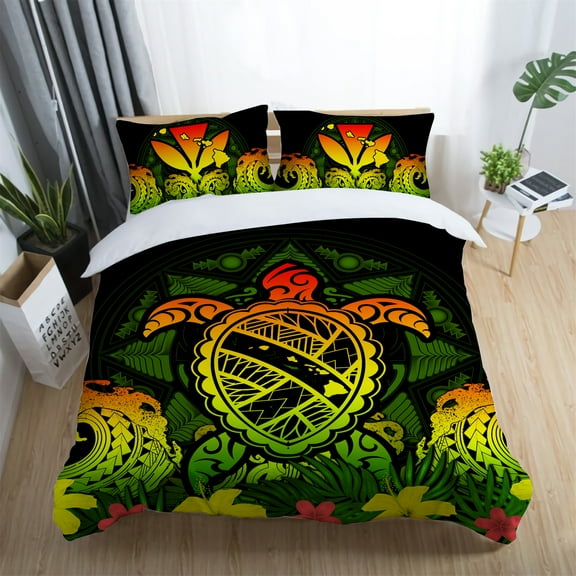 Milsleep Bedclothes Sea Turtle Printed Duvet Cover Set Teen Adult Highend Bedding Cover Set,Twin (68"x86")